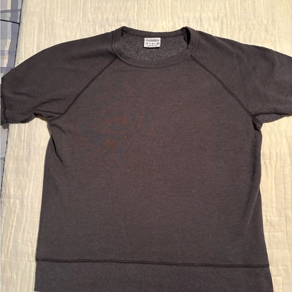 Men’s XL Charcoal Short Sleeve Sweatshirt